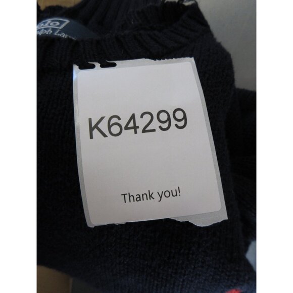 Ralph Lauren Polo Sweater Large Pullover Red Pony Ribbed Knit Crewneck - Picture 10 of 10